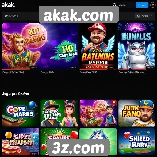 Plataforma akak.com oferece jogos variados para todos os gostos