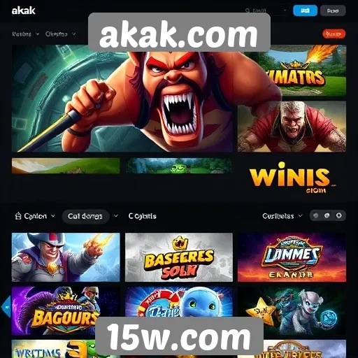 Diversidade de jogos disponíveis no akak.com é impressionante