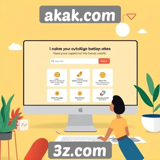 Exploração do design de interface do usuário em akak.com