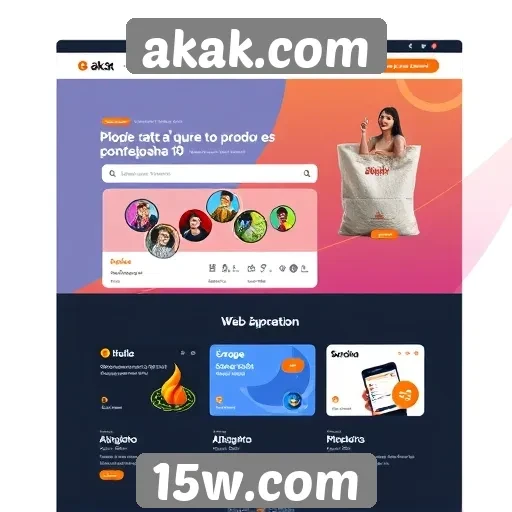 Interface do usuário de akak.com é revista